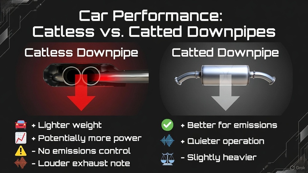 Catless vs. Catted Downpipes